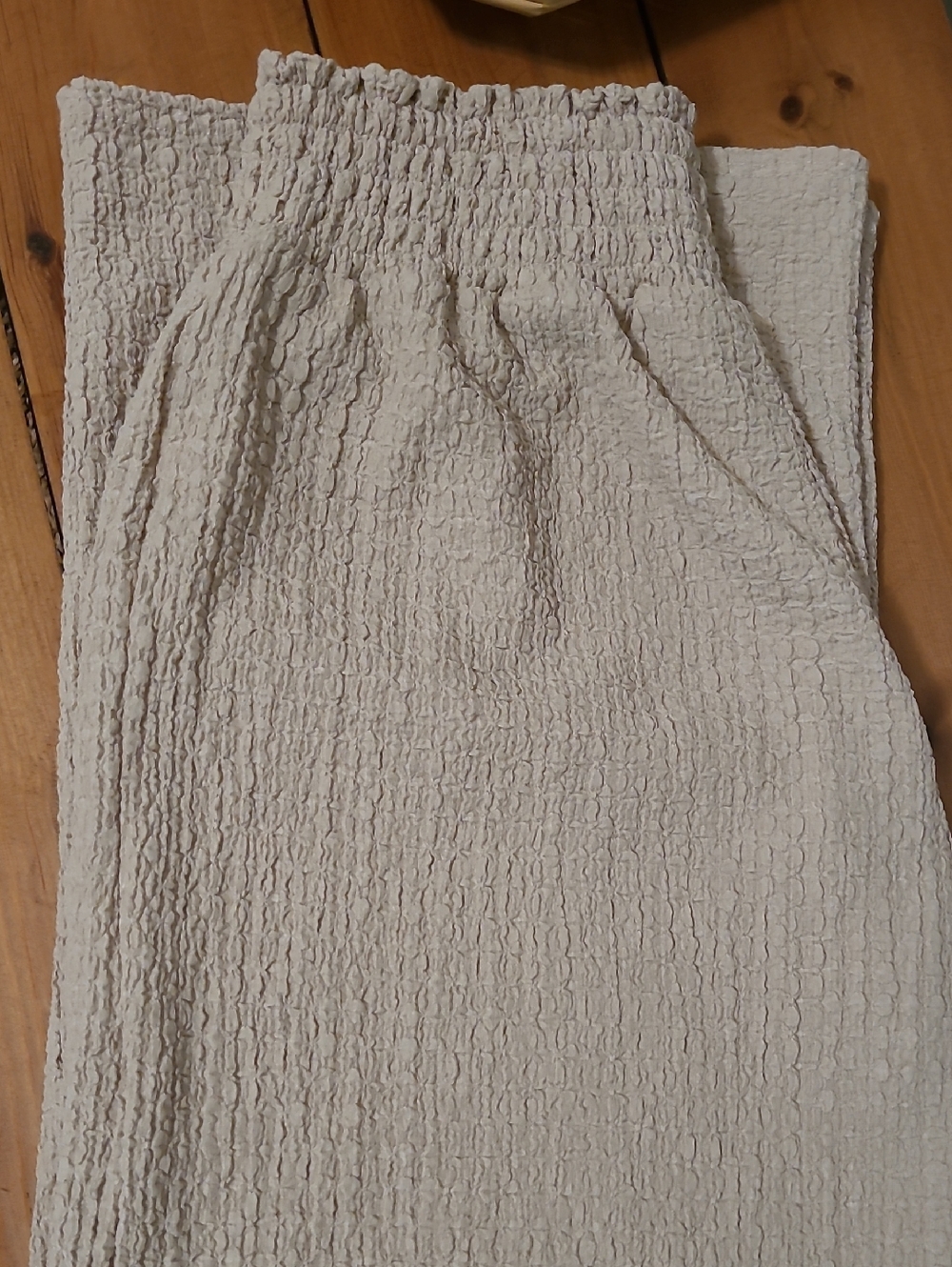 Vici Magen Tan High Waist Crinkle Crepe Wide Leg Pants - Picture 11 of 11
